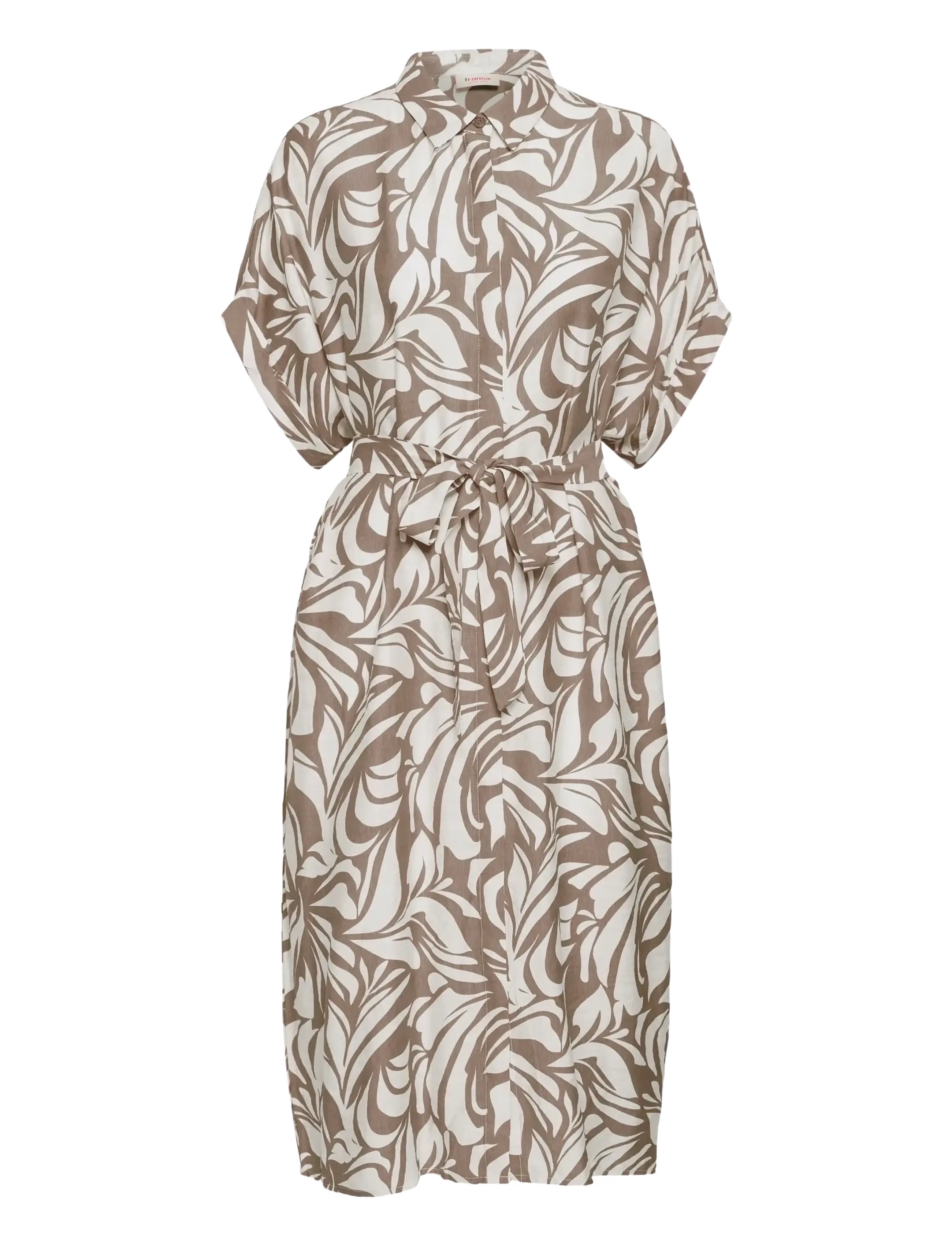 Fransa FRARIANA DR 19 - Kjoler - FLORAL REVERIE M. TRAIL / brown