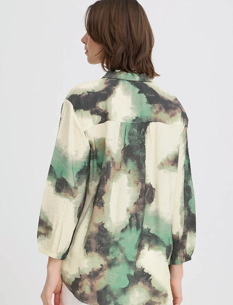 Fransa - FRAYLA SH 1 - langærmede skjorter - marble creme d. menthe - 4