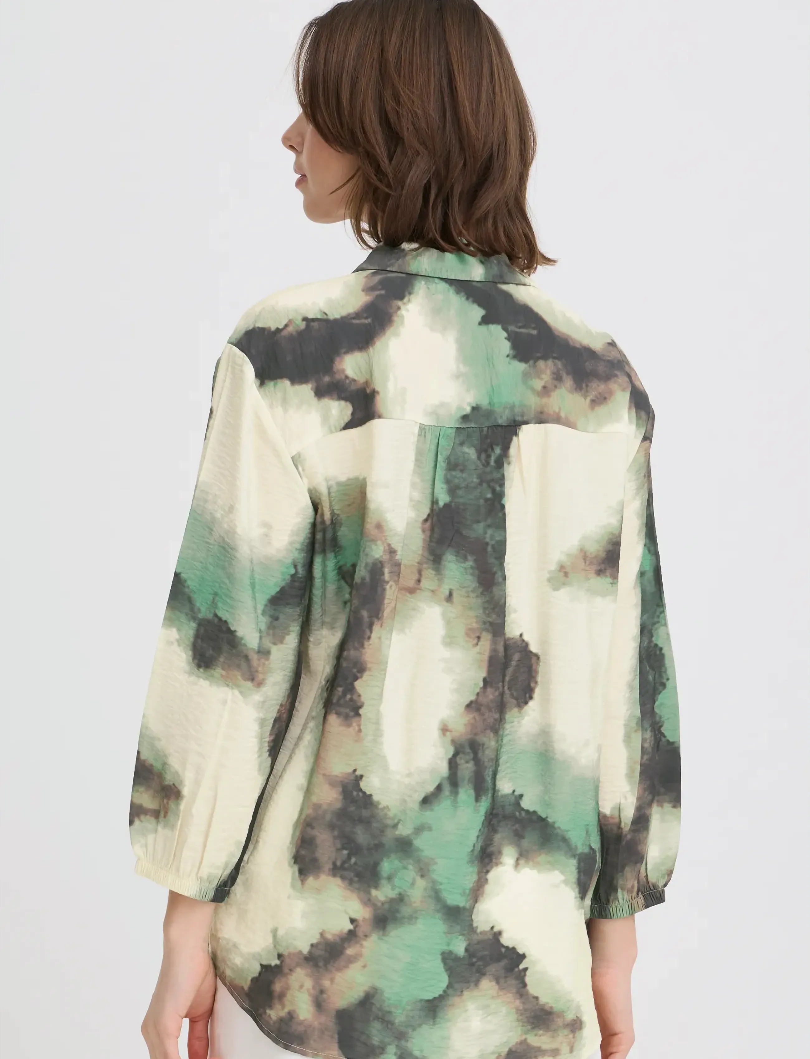 Fransa - FRAYLA SH 1 - langærmede skjorter - marble creme d. menthe - 4