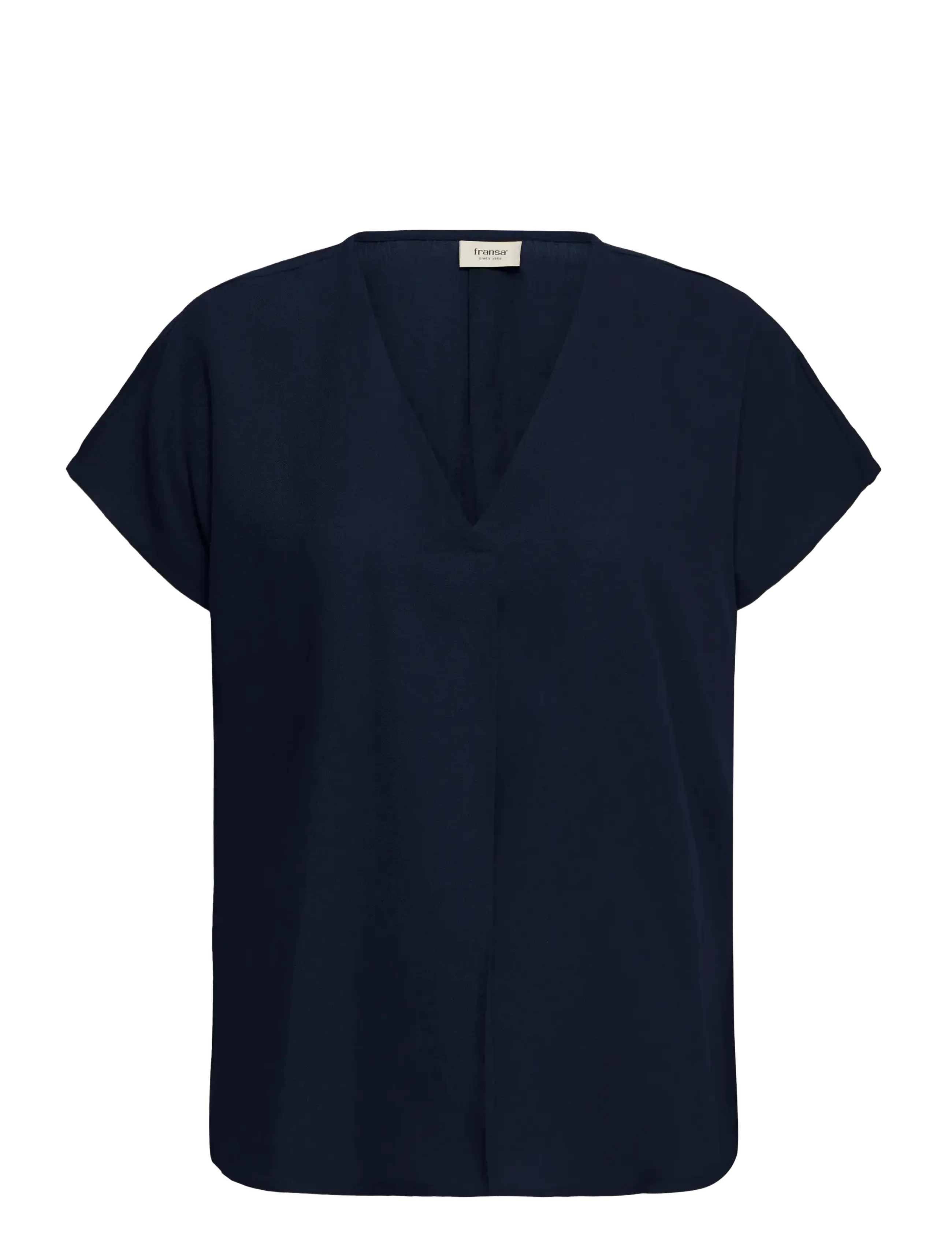 Fransa Frjett Bl 1, XS, Navy, Bluser > Kortærmede, Dame