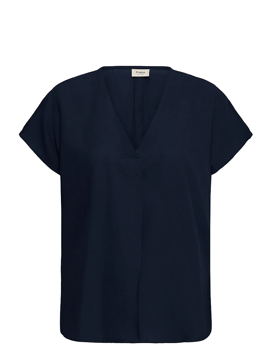 Fransa - FRJETT BL 1 - blouses à manches courtes - navy blazer - 0