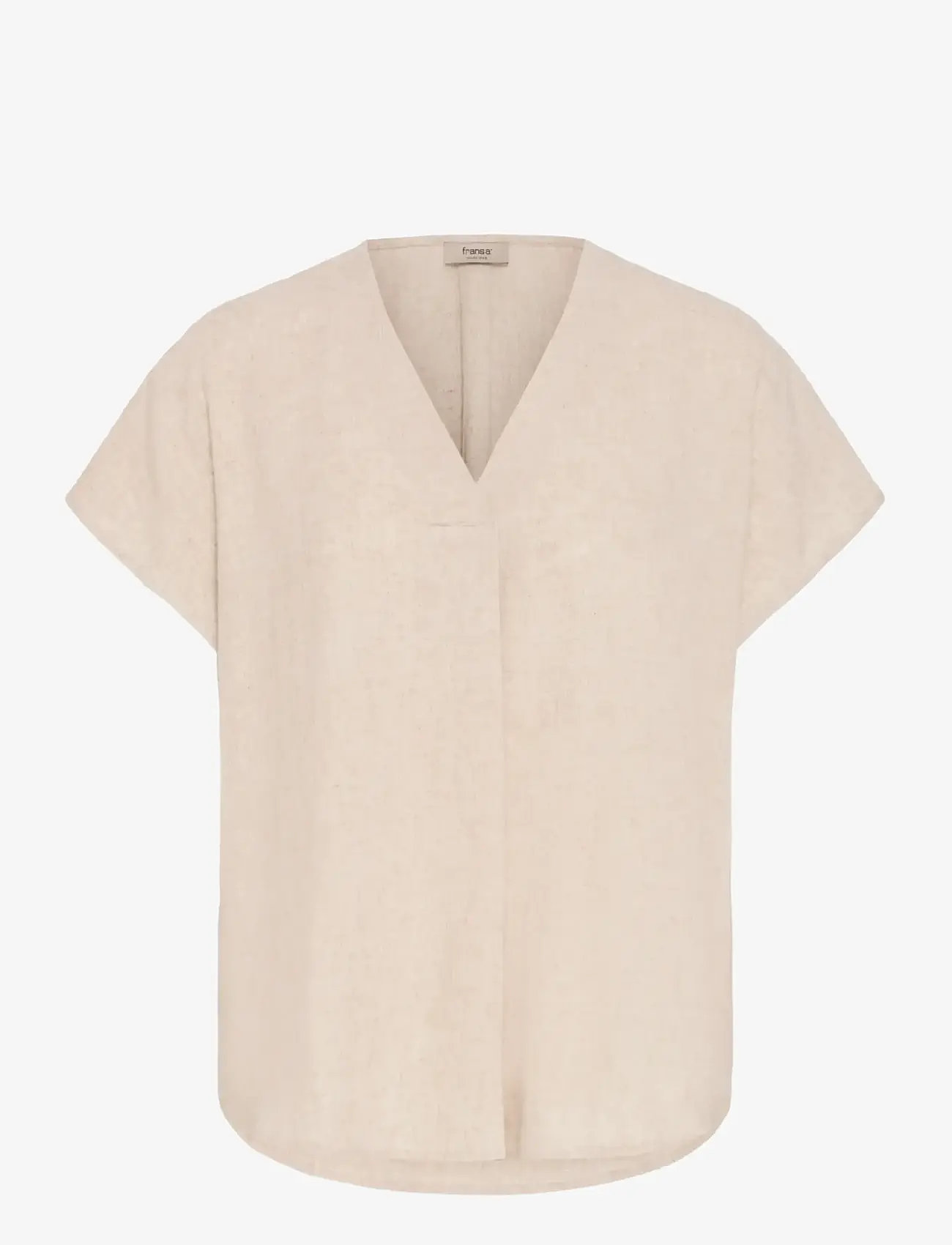 Fransa - FRJETT BL 1 - lühikeste varrukatega pluusid - undyed unbleached - 1