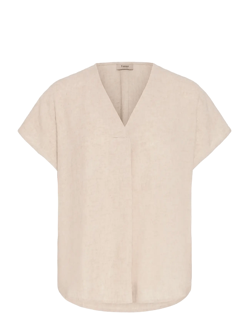 Fransa - FRJETT BL 1 - kurzämlige blusen - undyed unbleached - 1