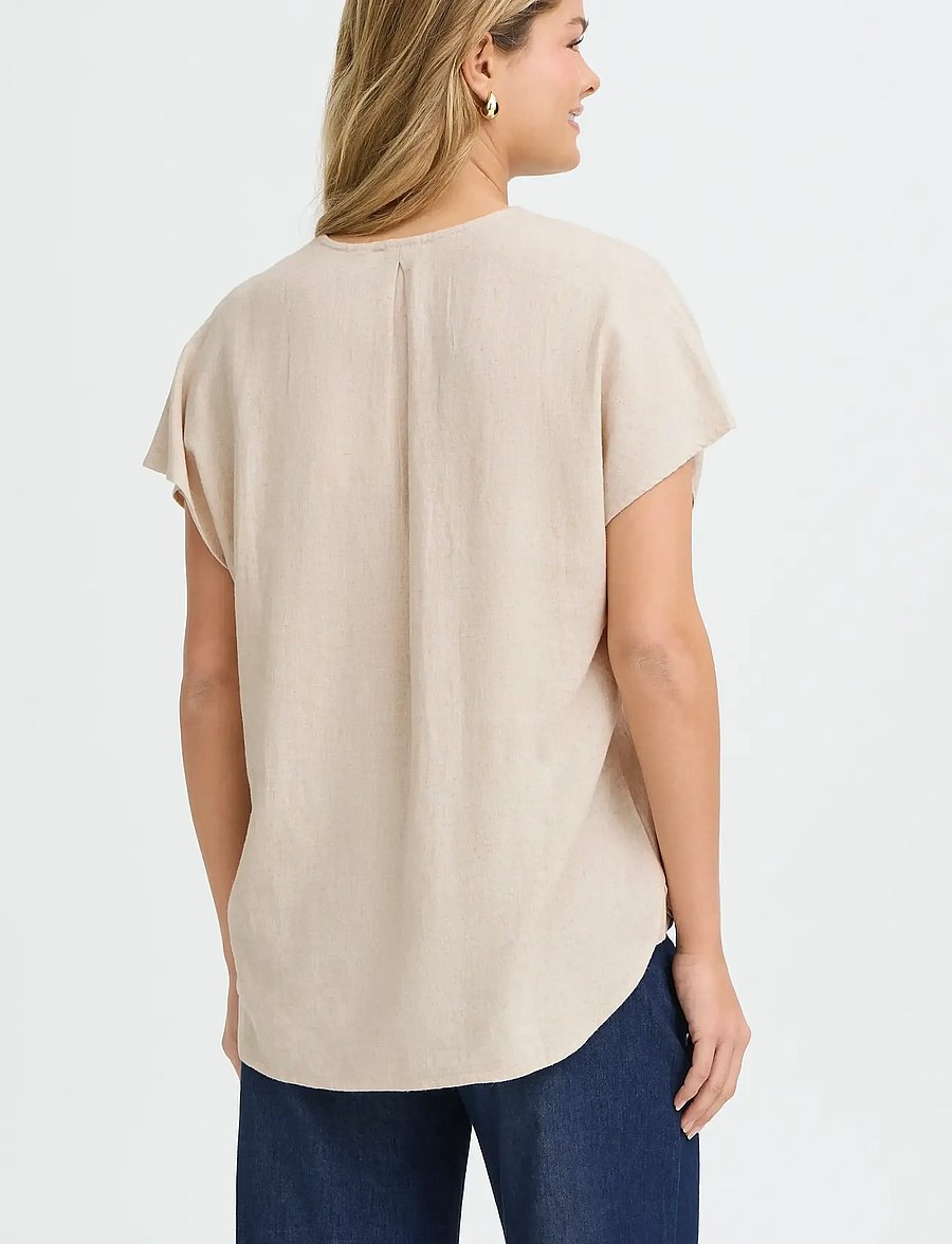 Fransa - FRJETT BL 1 - kurzärmelige blusen - undyed unbleached - 4
