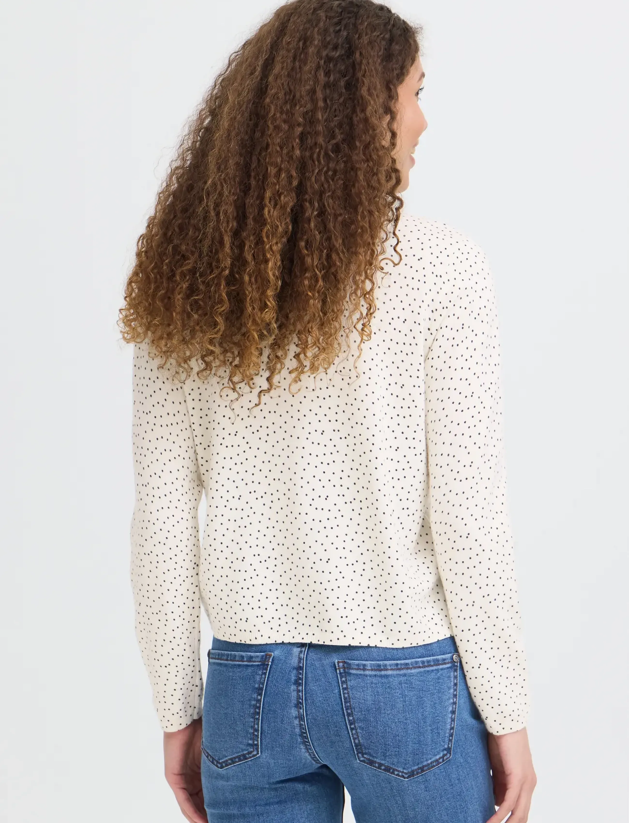 Fransa - FRMALEN CAR 1 - cardigans - w. black dots - 4