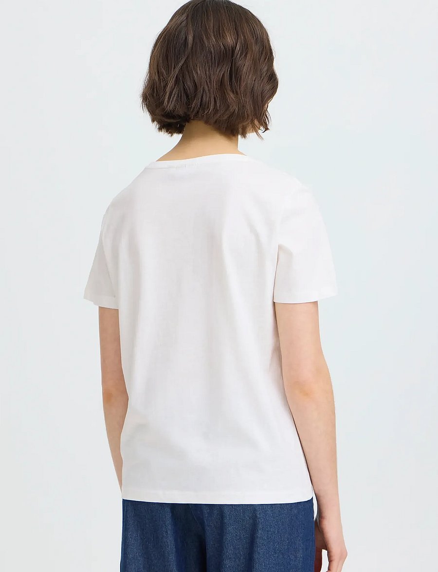 Fransa - FRRIASA TEE 1 - t-shirts - black emb - 4