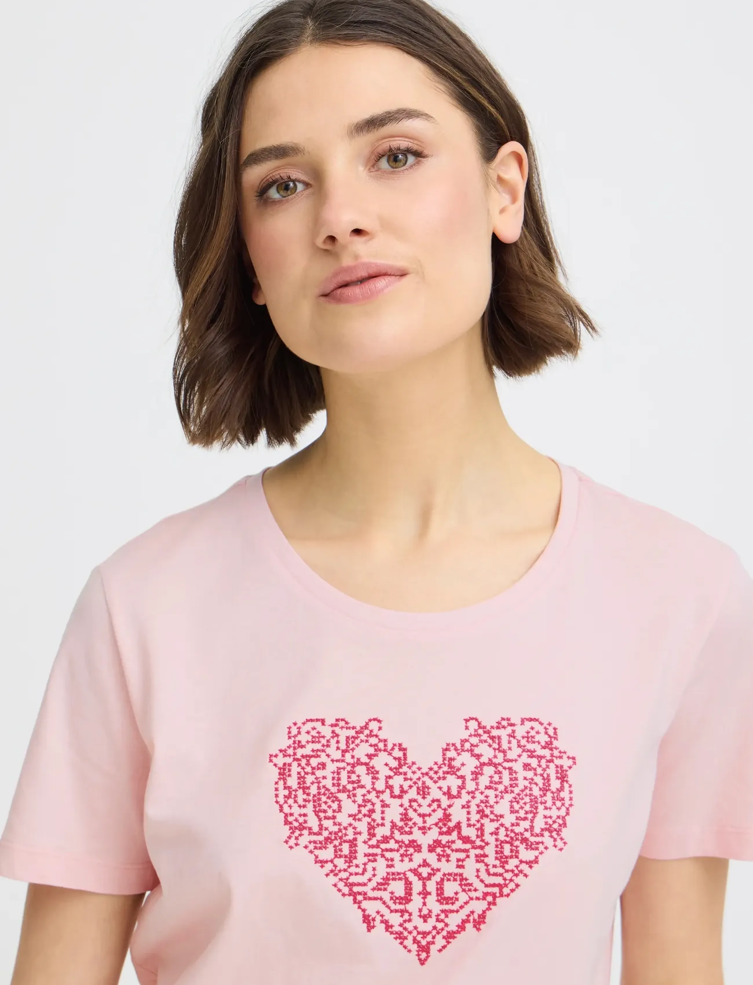Fransa - FRRIASA TEE 1 - laveste priser - honeysuckle emb - 5