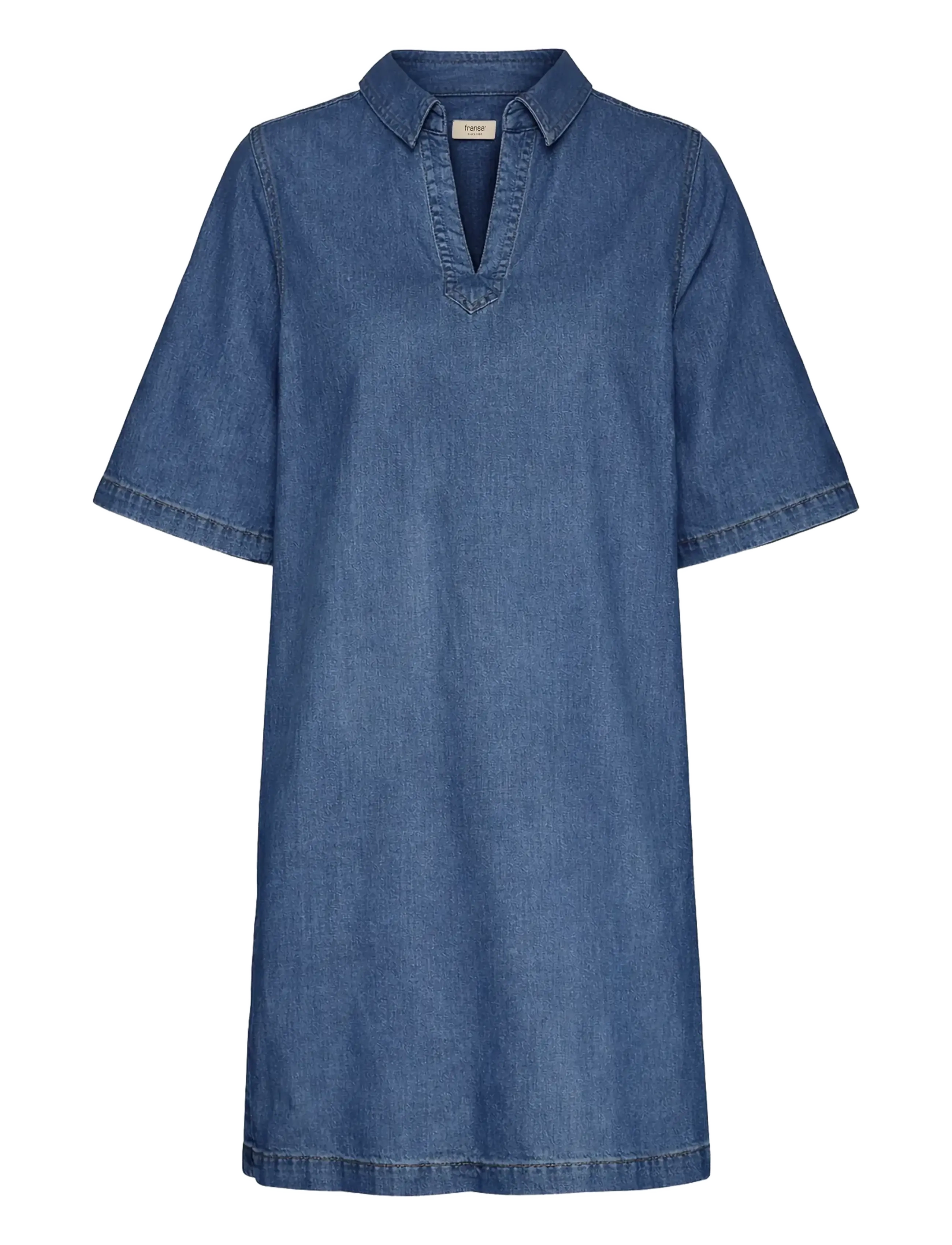 Fransa FRCHICAGO DR 6 - Kleider - MID BLUE DENIM / blue