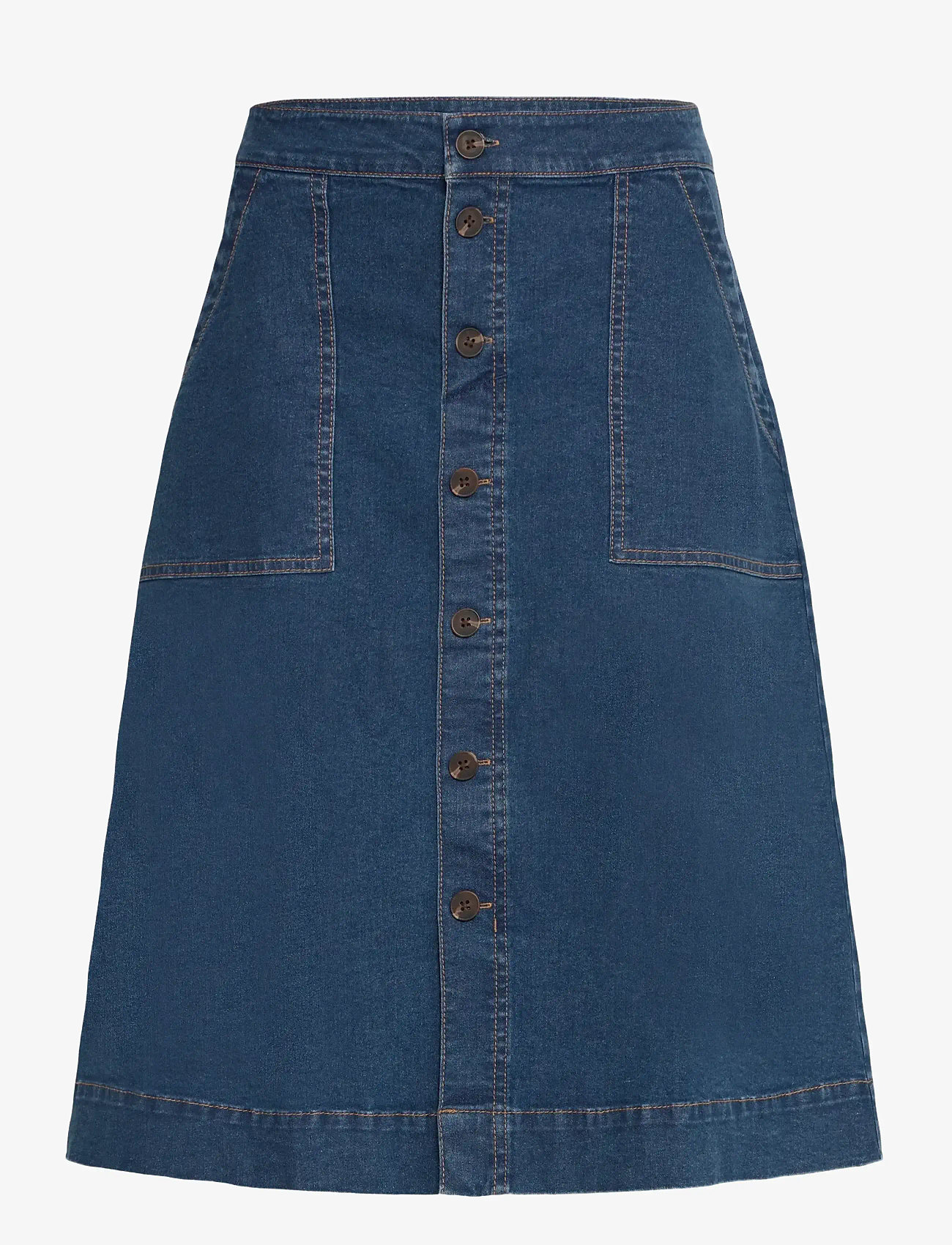 Fransa - FRVOCUT SK 3 - jeanskjolar - mid blue denim - 1