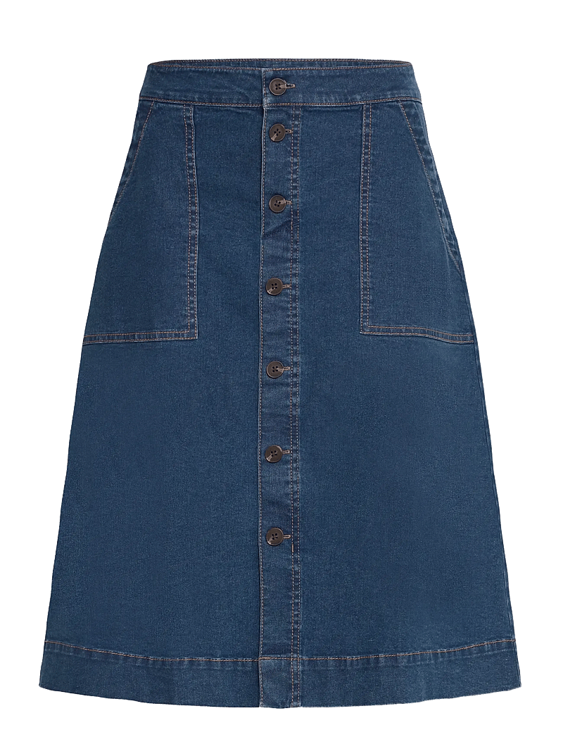 Fransa - FRVOCUT SK 3 - jeanskjolar - mid blue denim - 1