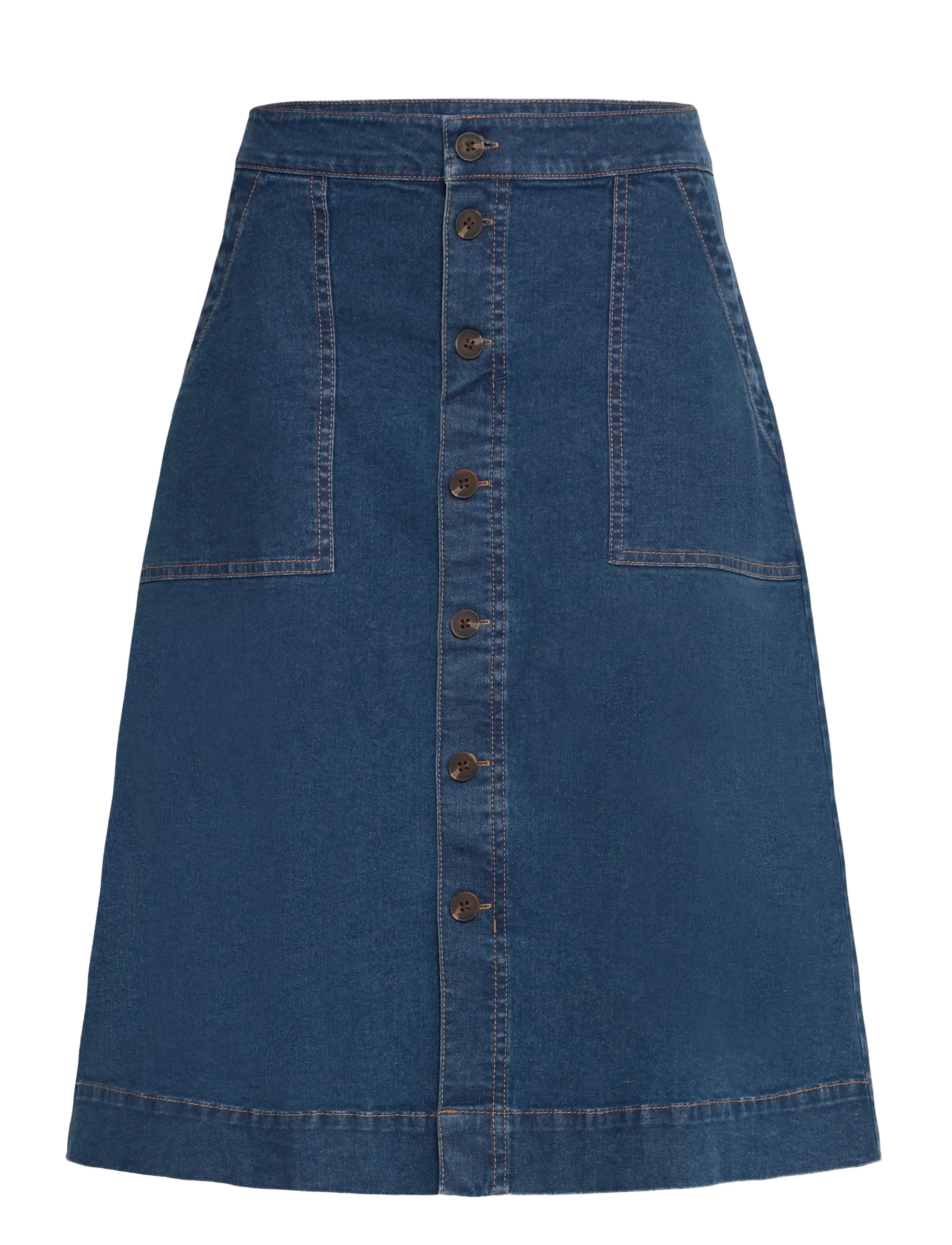 Fransa FRVOCUT SK 3 - Denimnederdele - MID BLUE DENIM / blue