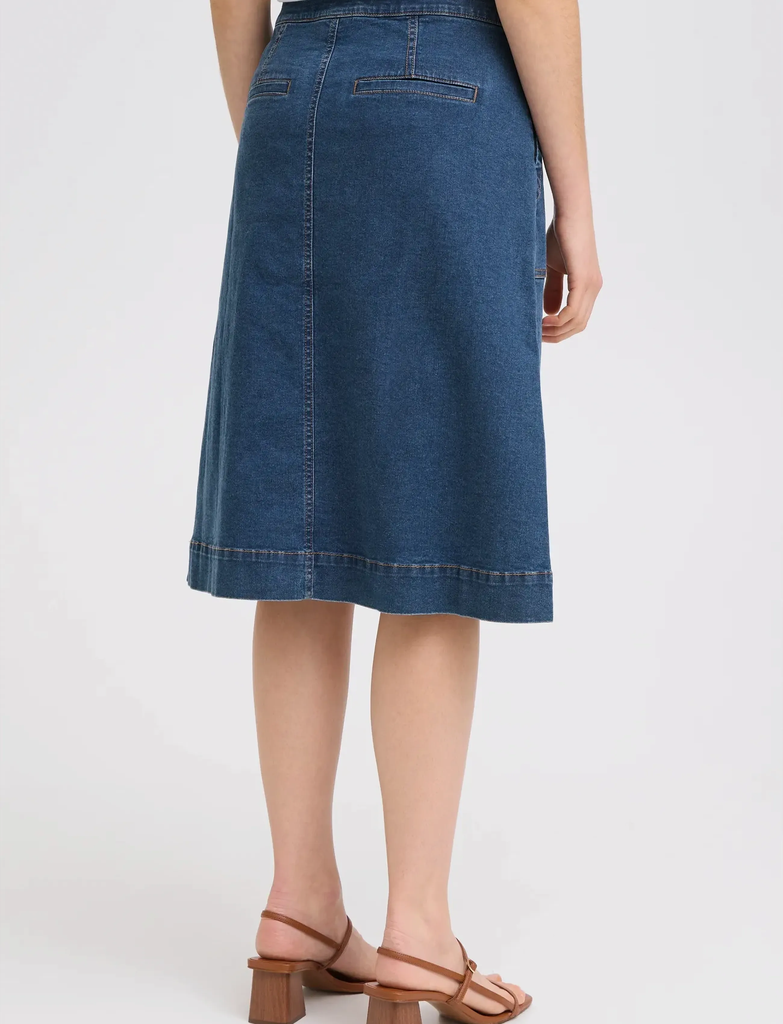 Fransa - FRVOCUT SK 3 - laveste priser - mid blue denim - 4