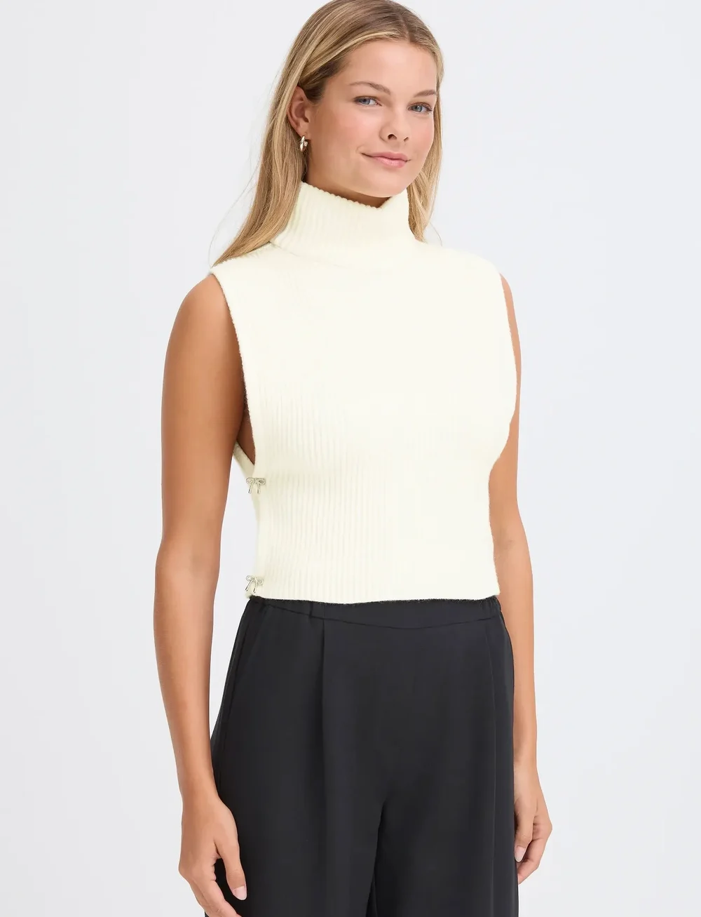 Fransa - FRISHAL ACC 1 - gestrickte westen - whisper white - 3