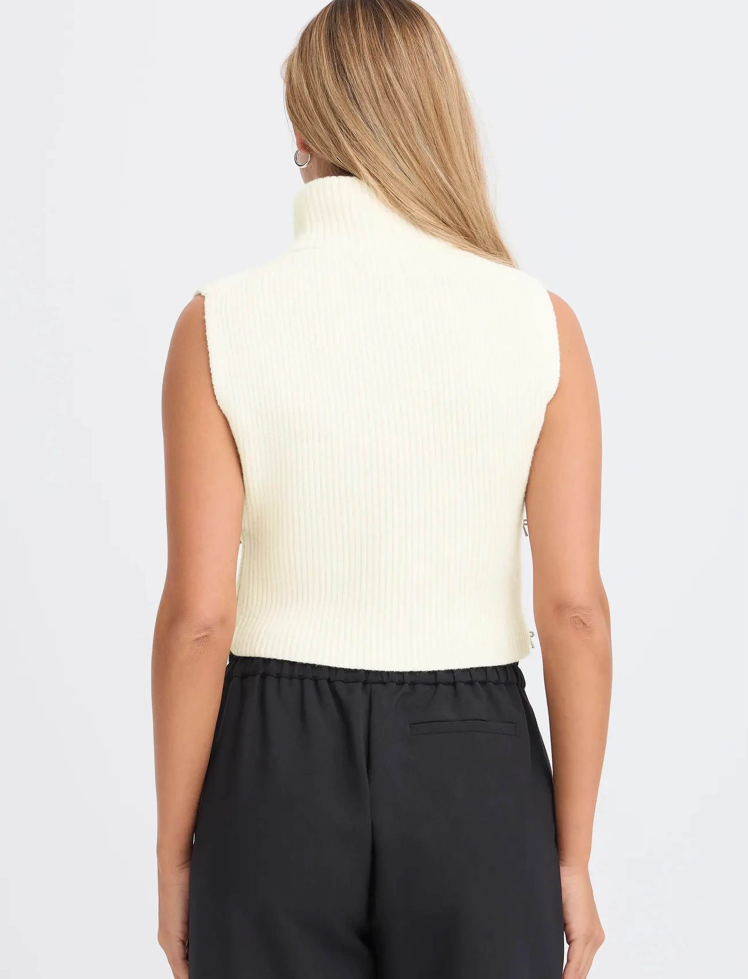 Fransa - FRISHAL ACC 1 - knitted vests - whisper white - 4