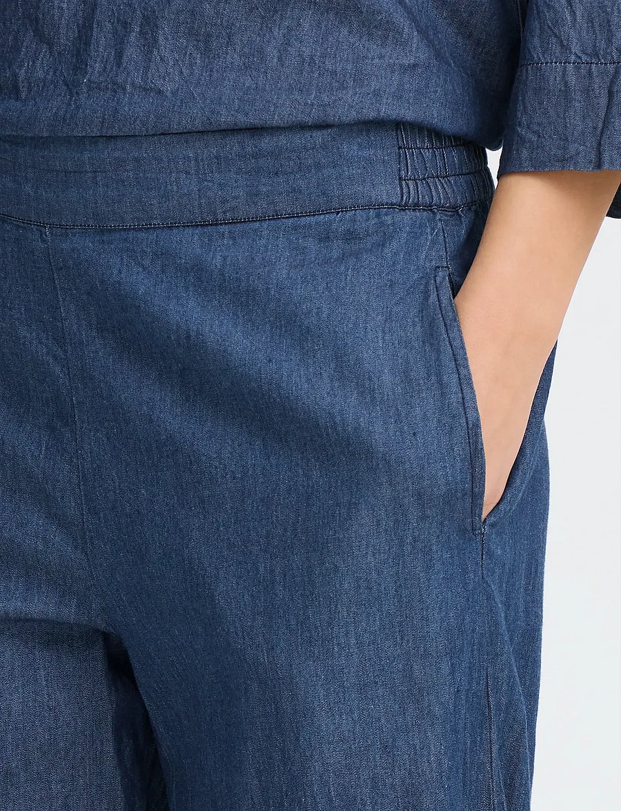 Fransa - FRLARISSA PA 2 - hose mit geradem bein - mid blue denim - 5