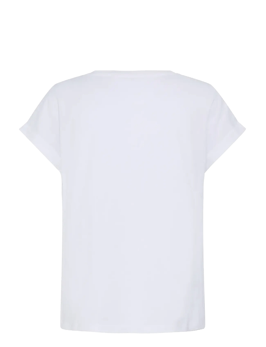 Fransa - FRGALI TEE 1 - t-shirts - blanc de blanc flowerline - 2