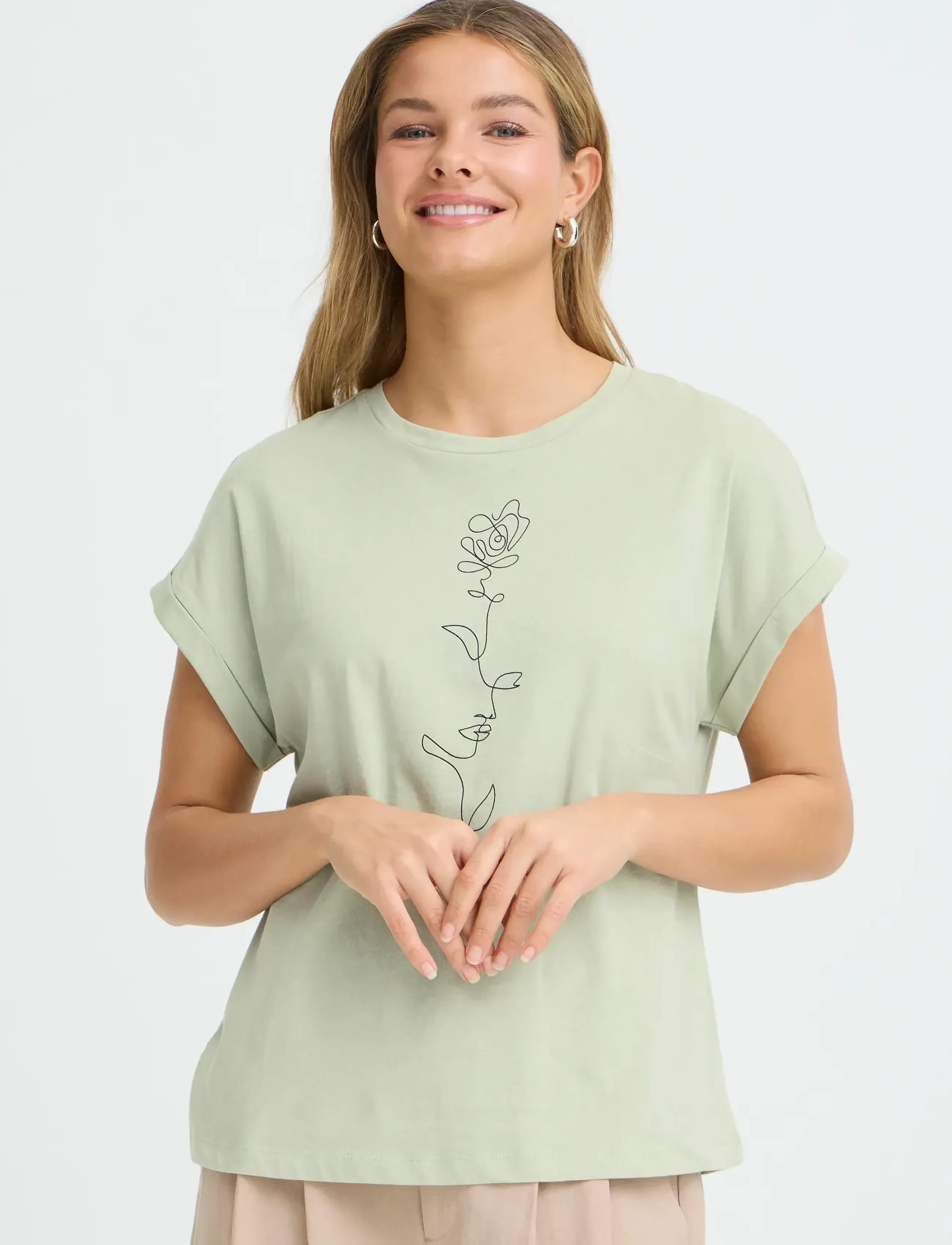 Fransa Frgali Tee 1 t-shirts dam – bild 2