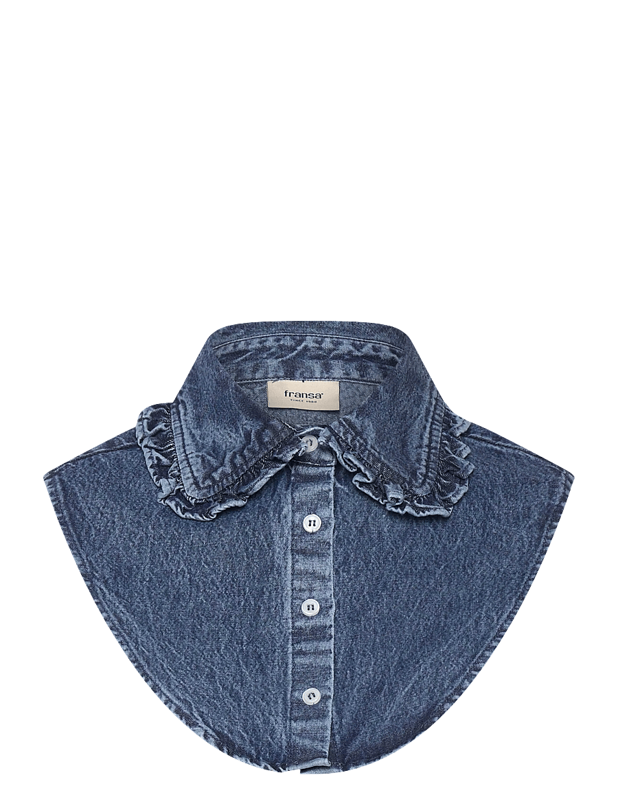 Fransa - FRSORA COLLAR - jeansskjortor - mid blue denim - 0