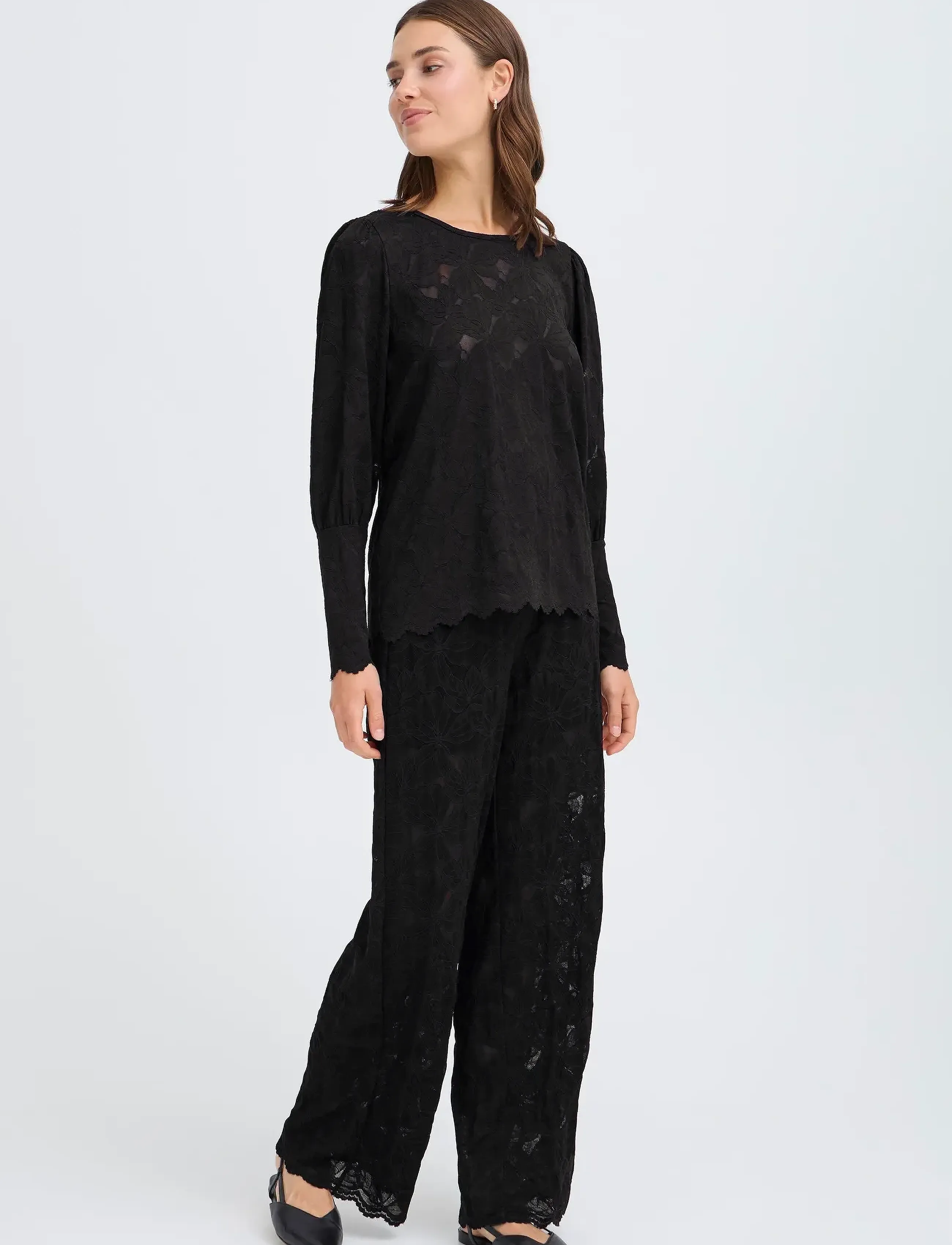 Fransa Frmirabella Bl 2, M, Black, Bluser > Langærmede, Dame