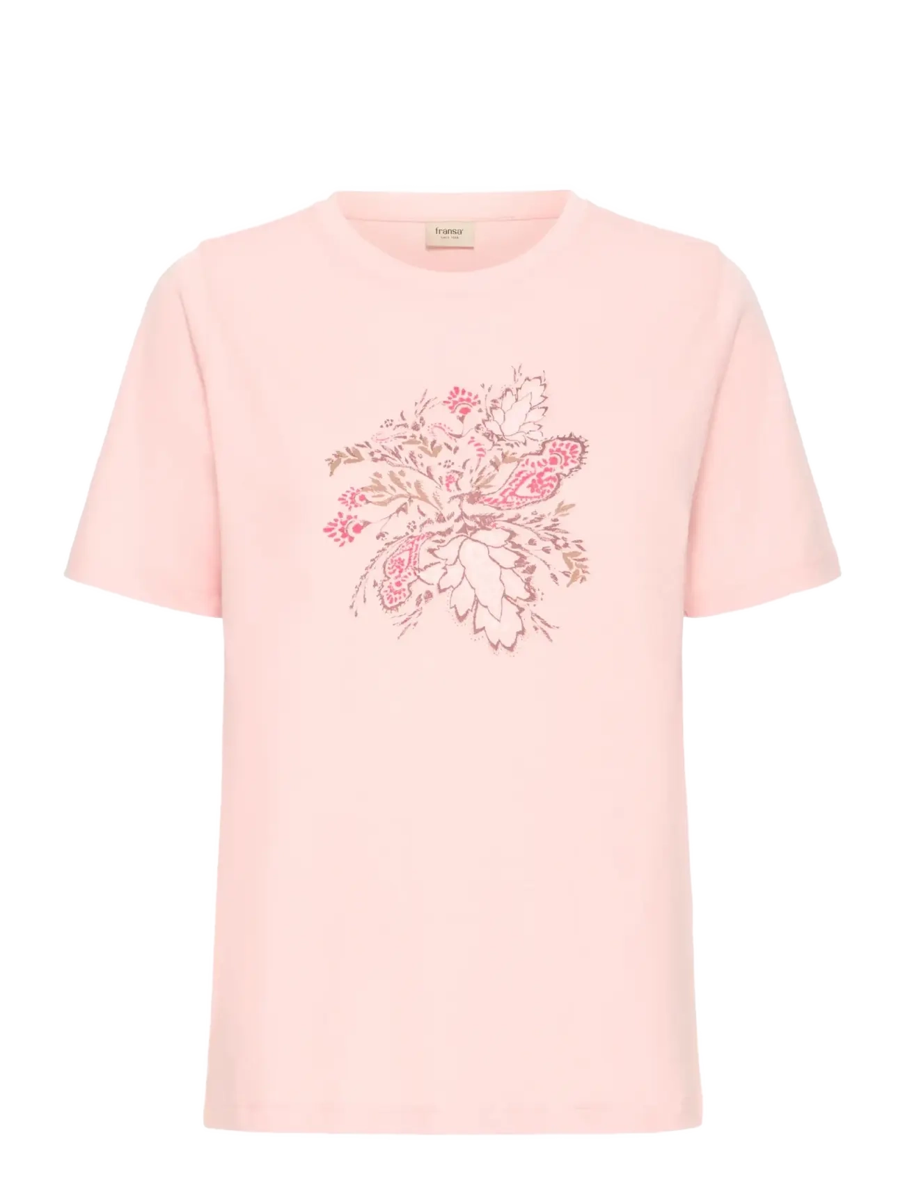 Fransa FRFELICIA TEE 1 - Fransa - LOTUS MULTI / pink/rose