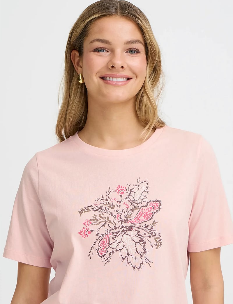 Fransa - FRFELICIA TEE 1 - t-shirts - lotus multi - 5