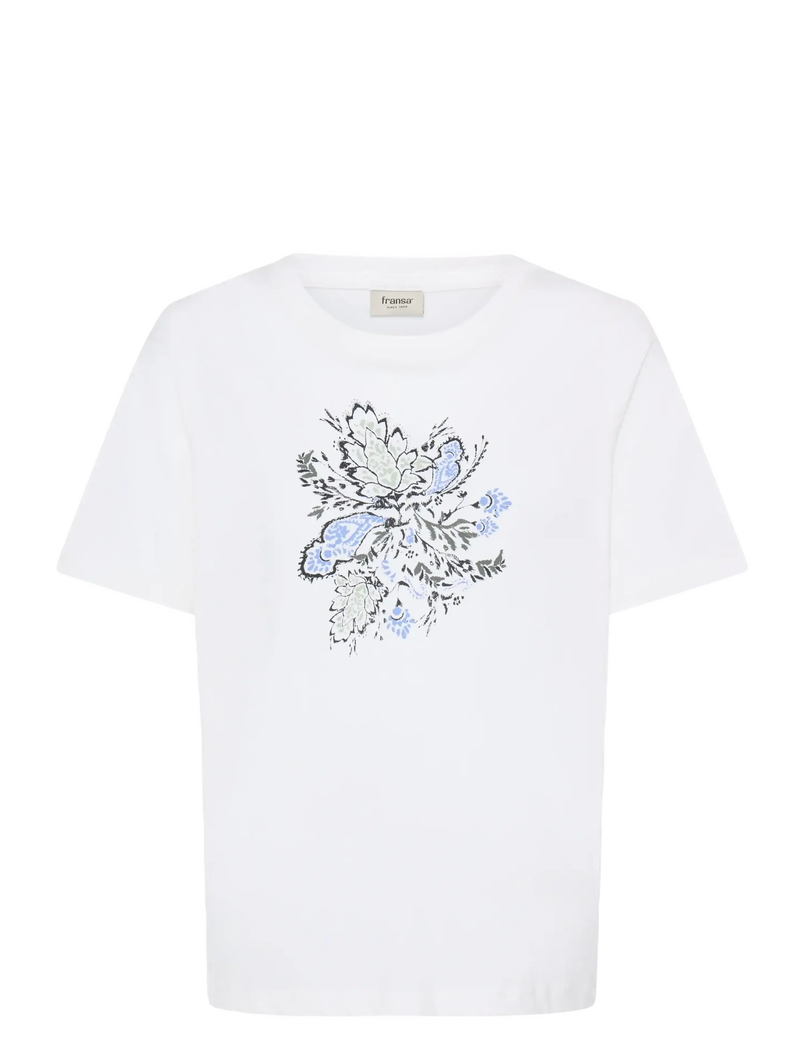 Fransa FRFELICIA TEE 1 - Riided - WHISPER WHITE MULTI / white