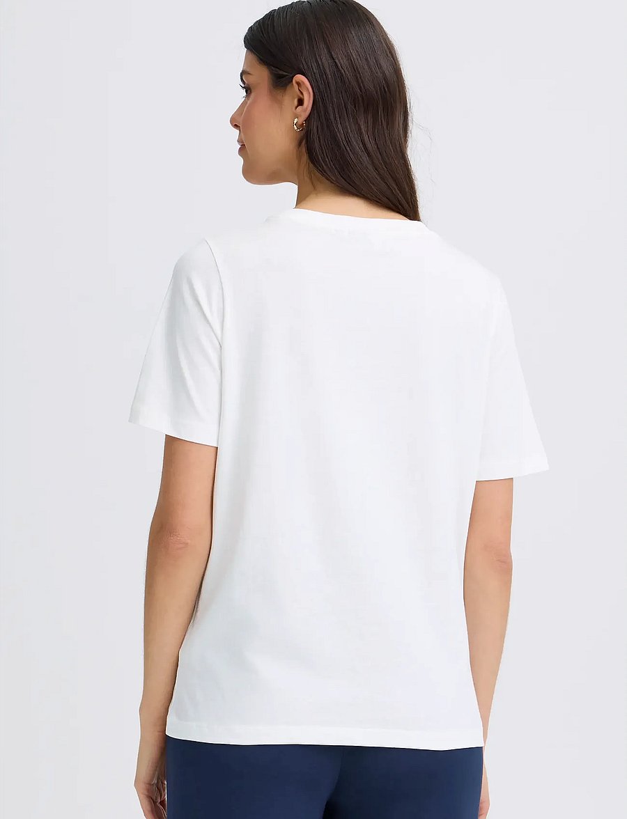 Fransa - FRFELICIA TEE 1 - t-shirts - whisper white multi - 4