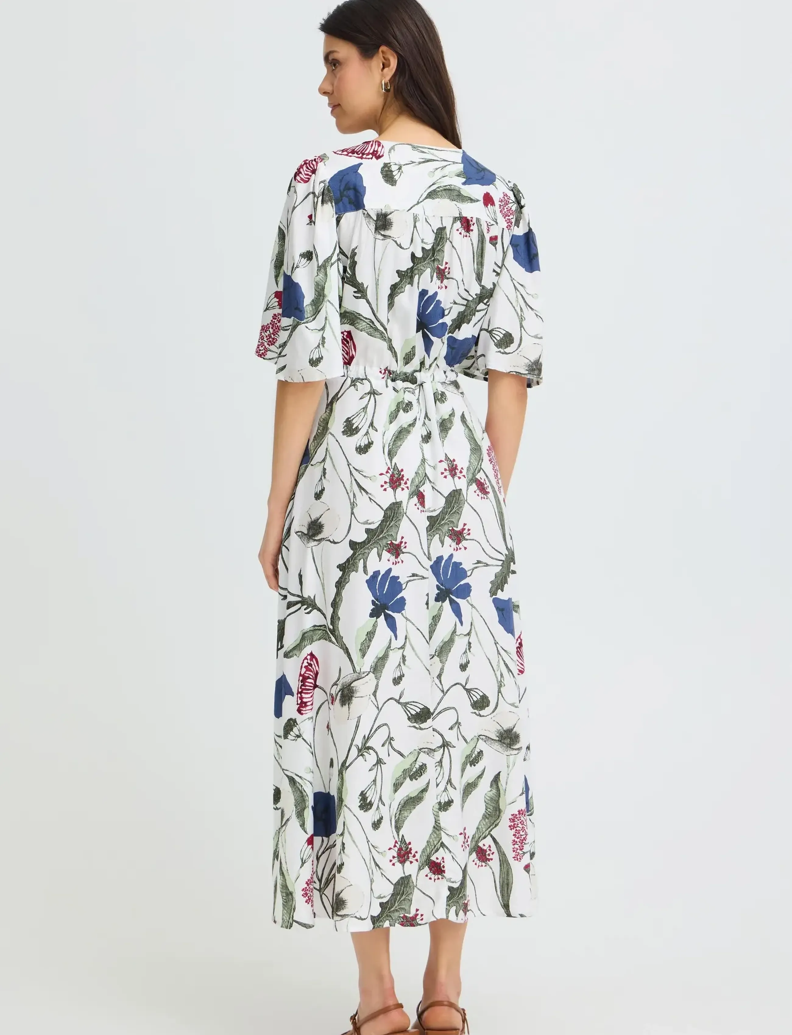 Fransa - FRLAYA DR 1 - sommerkjoler - blue red floral - 4