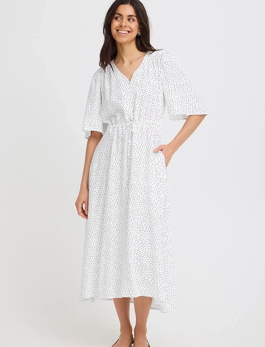 Fransa - FRLAYA DR 1 - summer dresses - dot dots black - 3
