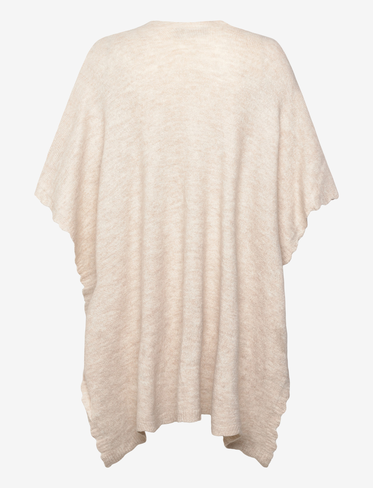 Fransa - FRELISE SHAWL 1 - ponchos & capes - oatmeal melange - 1