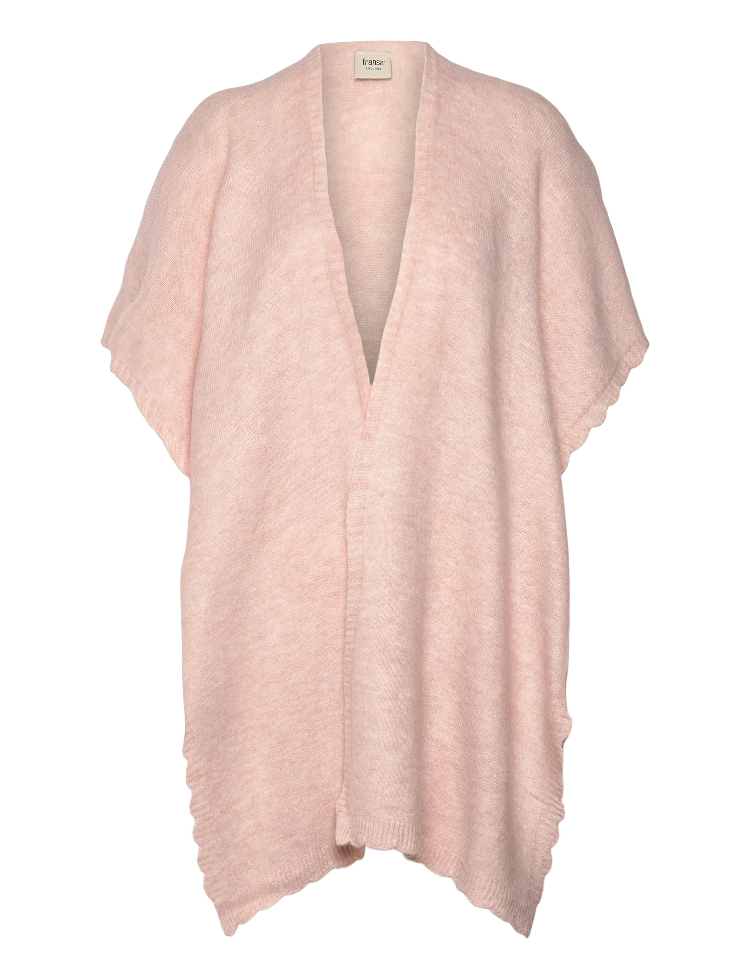 Fransa Frelise Shawl 1, One Size, Pink, Strik > Ponchoer, Dame