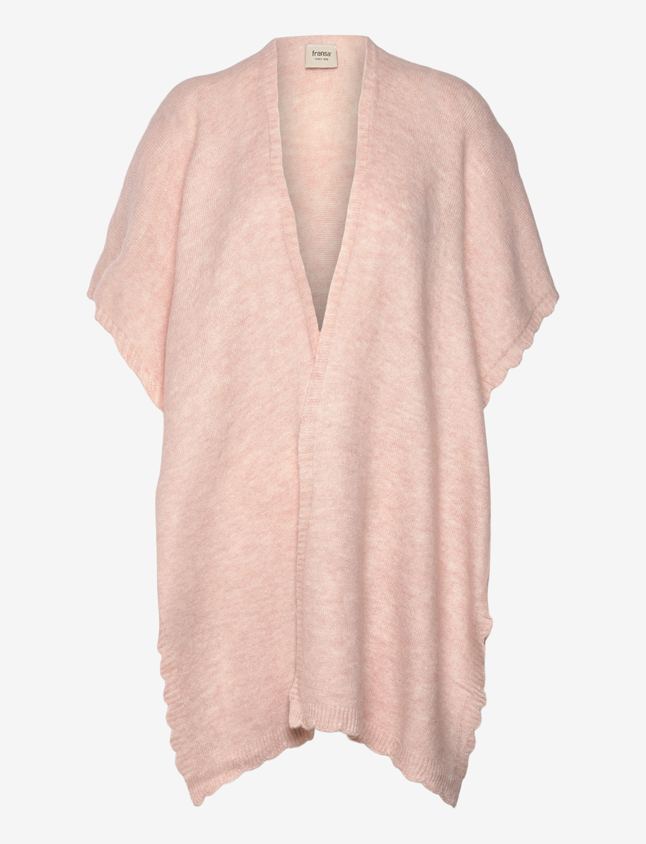 Fransa - FRELISE SHAWL 1 - ponchos & capes - rose smoke - 0
