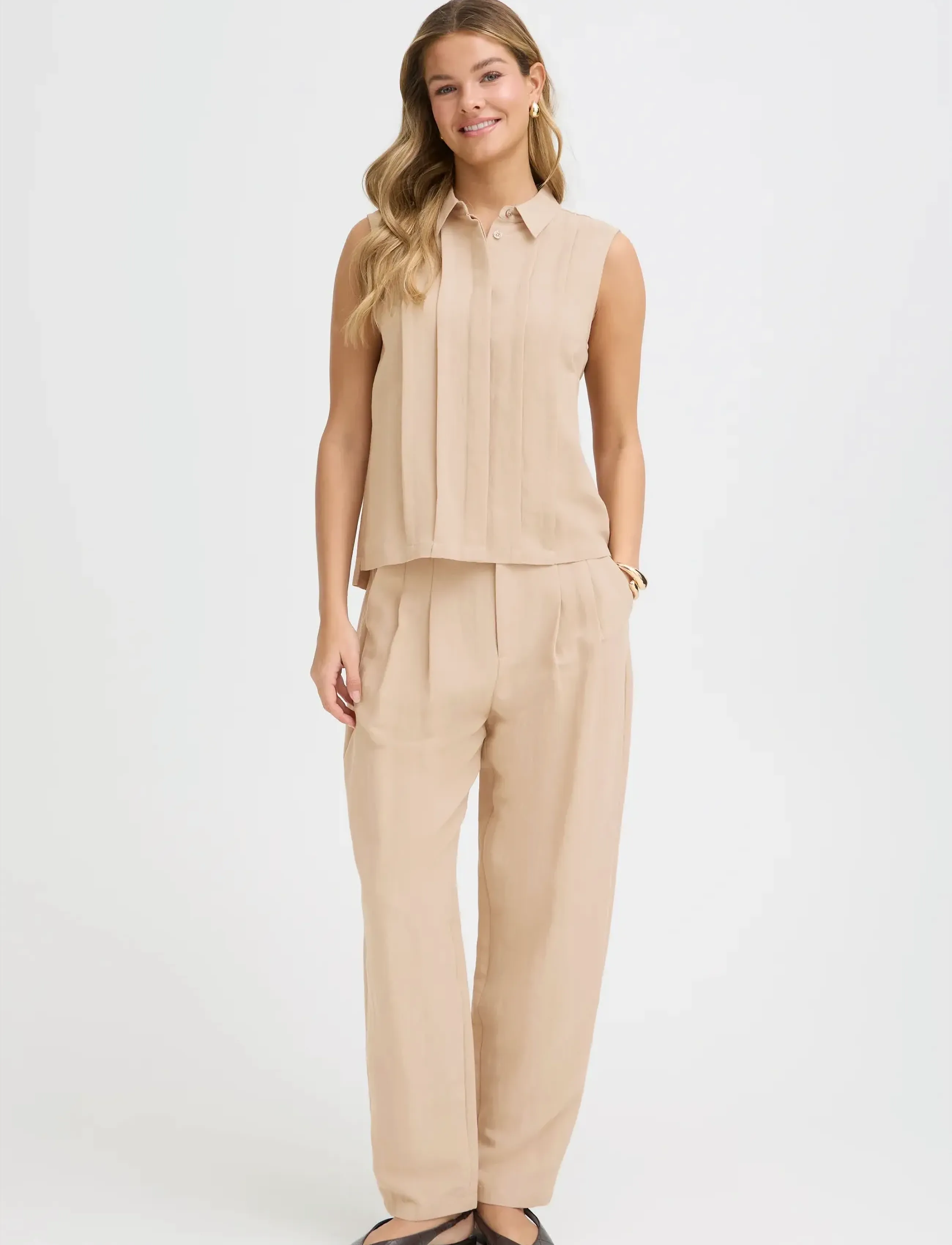 Fransa FRADAH BL 1 - Bluser & Skjorter - SAVANNAH TAN / beige