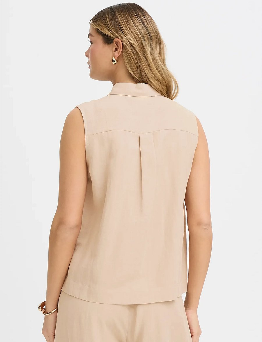 Fransa - FRADAH BL 1 - short-sleeved shirts - savannah tan - 4