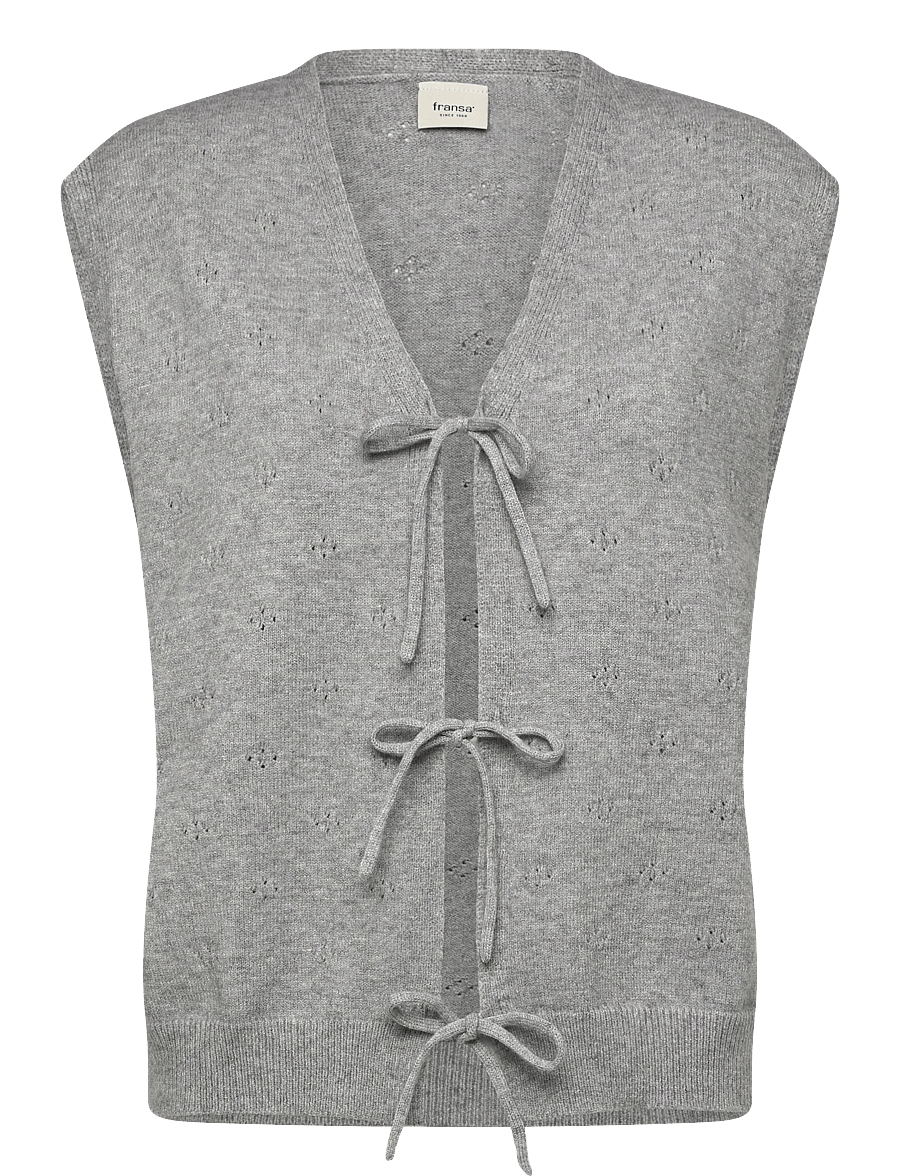 Fransa - FRNEDLA WA 1 - kootud vestid - light gray melange - 0