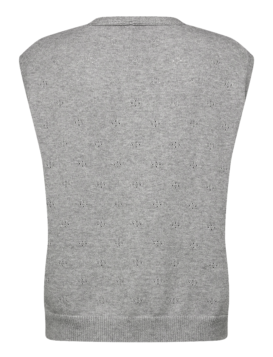 Fransa - FRNEDLA WA 1 - kootud vestid - light gray melange - 1