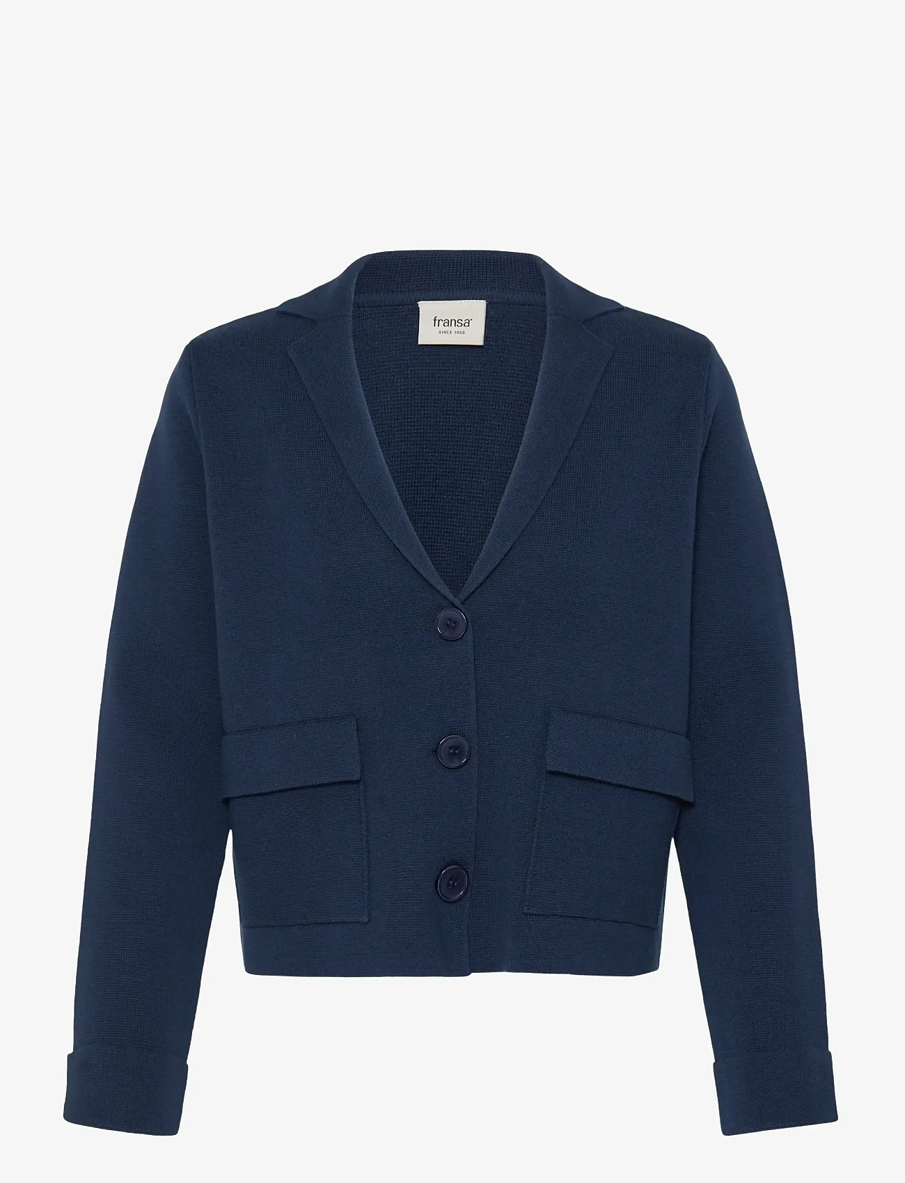 Fransa - FRITA CAR 10 - cardigans - navy blazer - 1