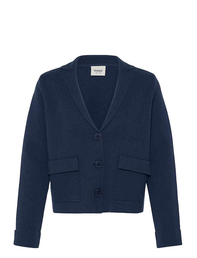 Fransa - FRITA CAR 10 - cardigans - navy blazer - 1