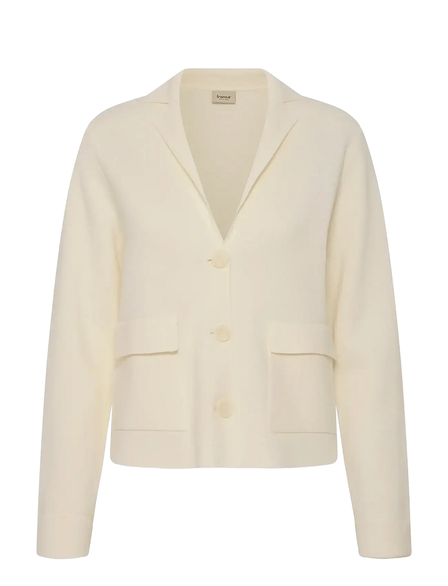 Fransa - FRITA CAR 10 - cardigans - whisper white - 1
