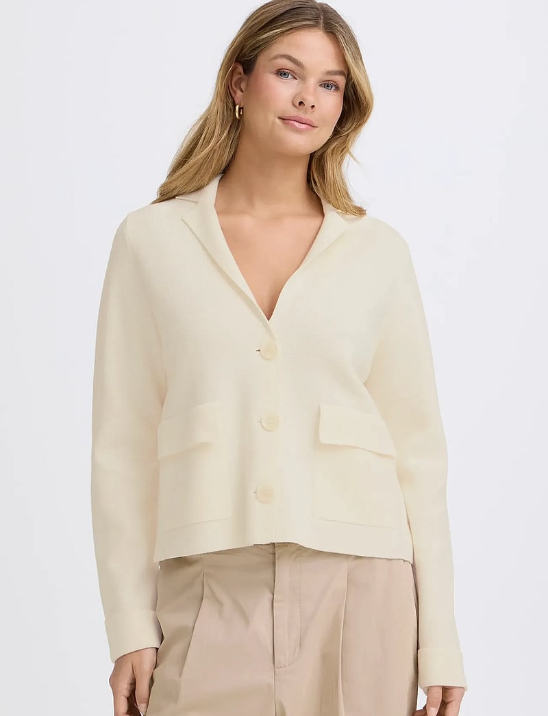Fransa - FRITA CAR 10 - cardigans - whisper white - 3