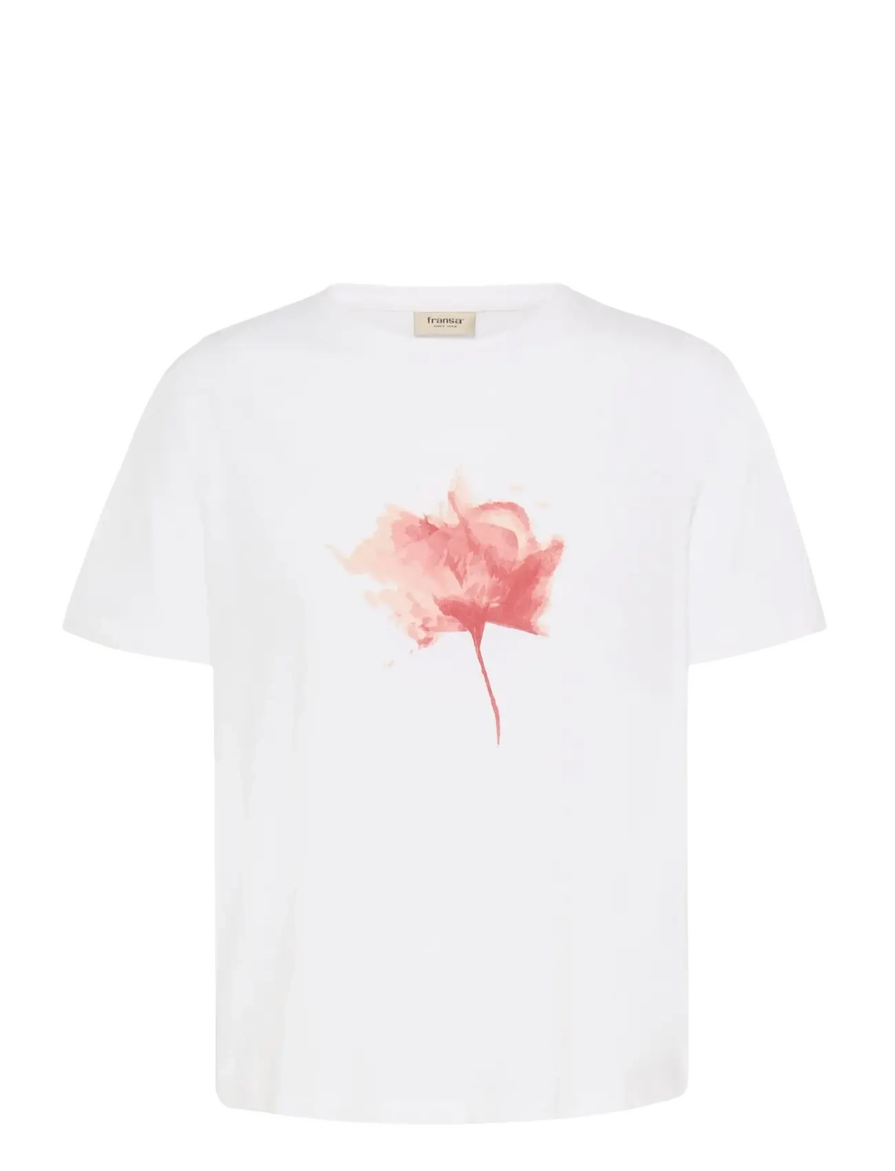 Fransa FRFRANCESCA TEE 1 - Odzież - LOTUS FLOWER / white