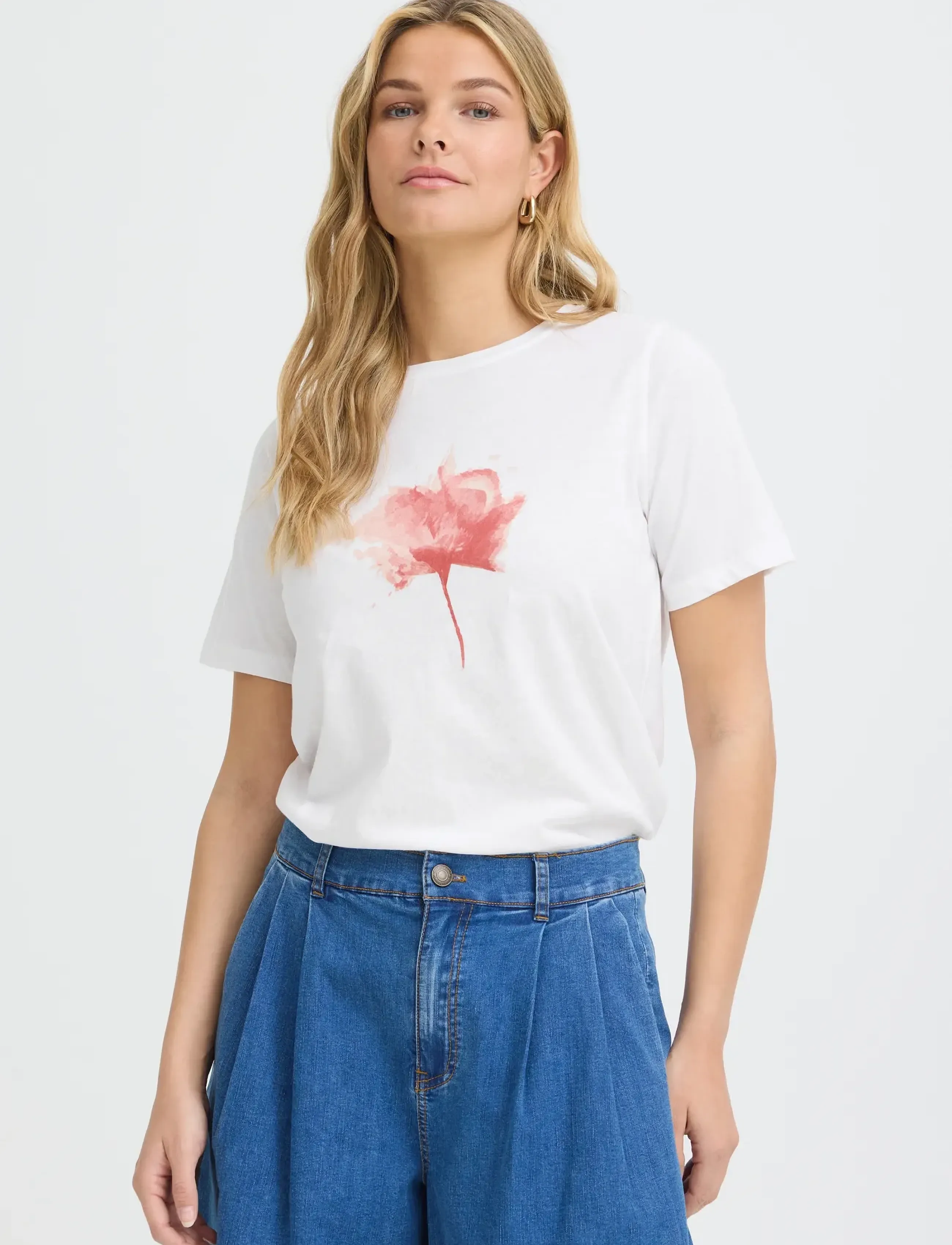 Fransa - FRFRANCESCA TEE 1 - marškinėliai - lotus flower - 4
