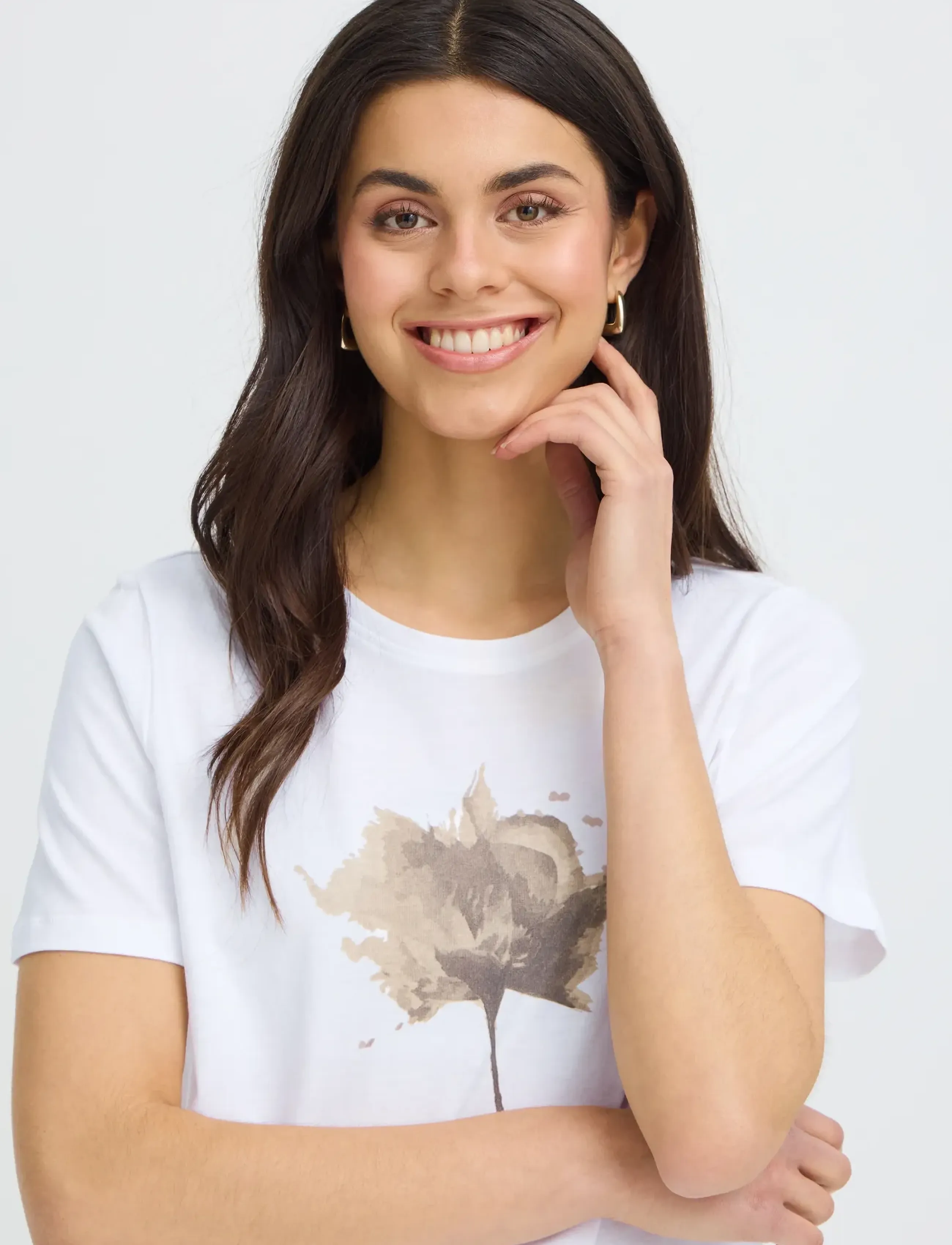Fransa - FRFRANCESCA TEE 1 - t-shirts - savannah tann flower - 5