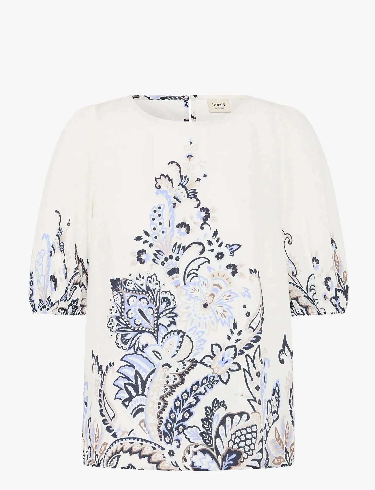 Fransa - FRADARA BL 4 - lühikeste varrukatega pluusid - blue paisley - 0