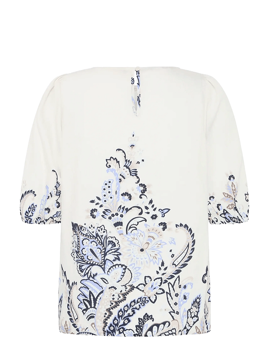 Fransa - FRADARA BL 4 - kortærmede bluser - blue paisley - 1