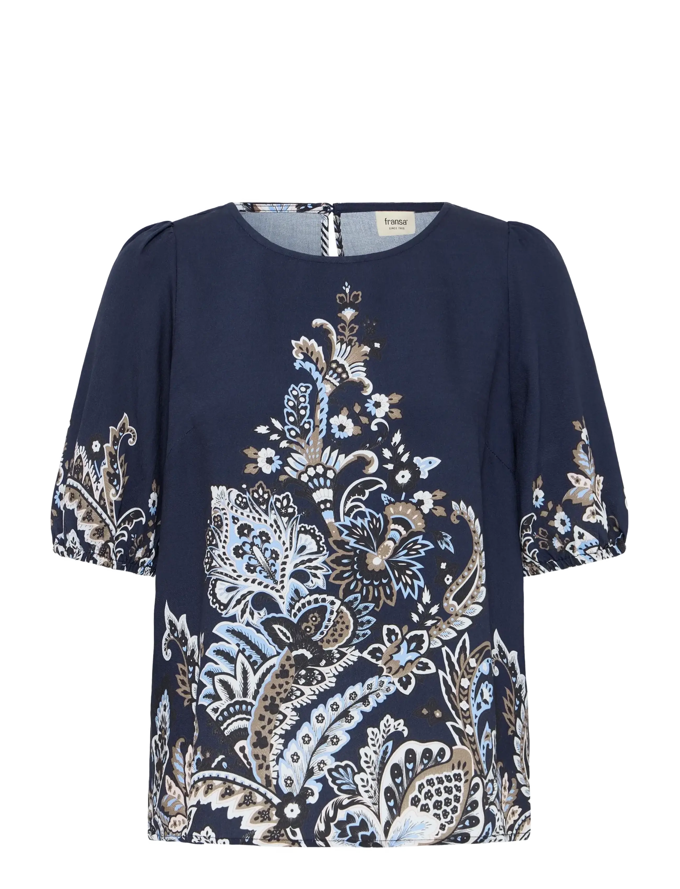Fransa FRADARA BL 4 - Bluser - NAVY BLAZER PAISLEY / navy