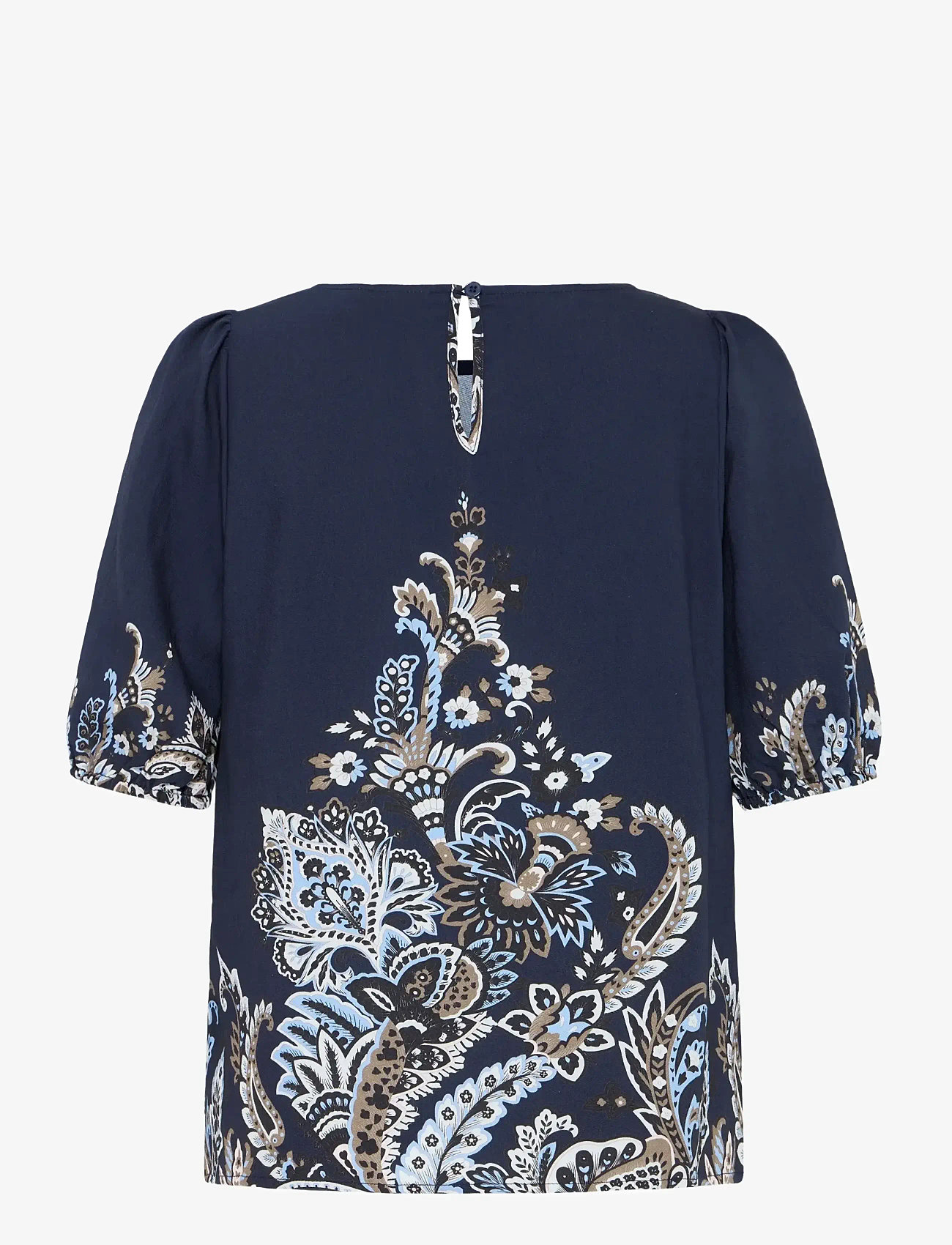 Fransa - FRADARA BL 4 - kortærmede bluser - navy blazer paisley - 2