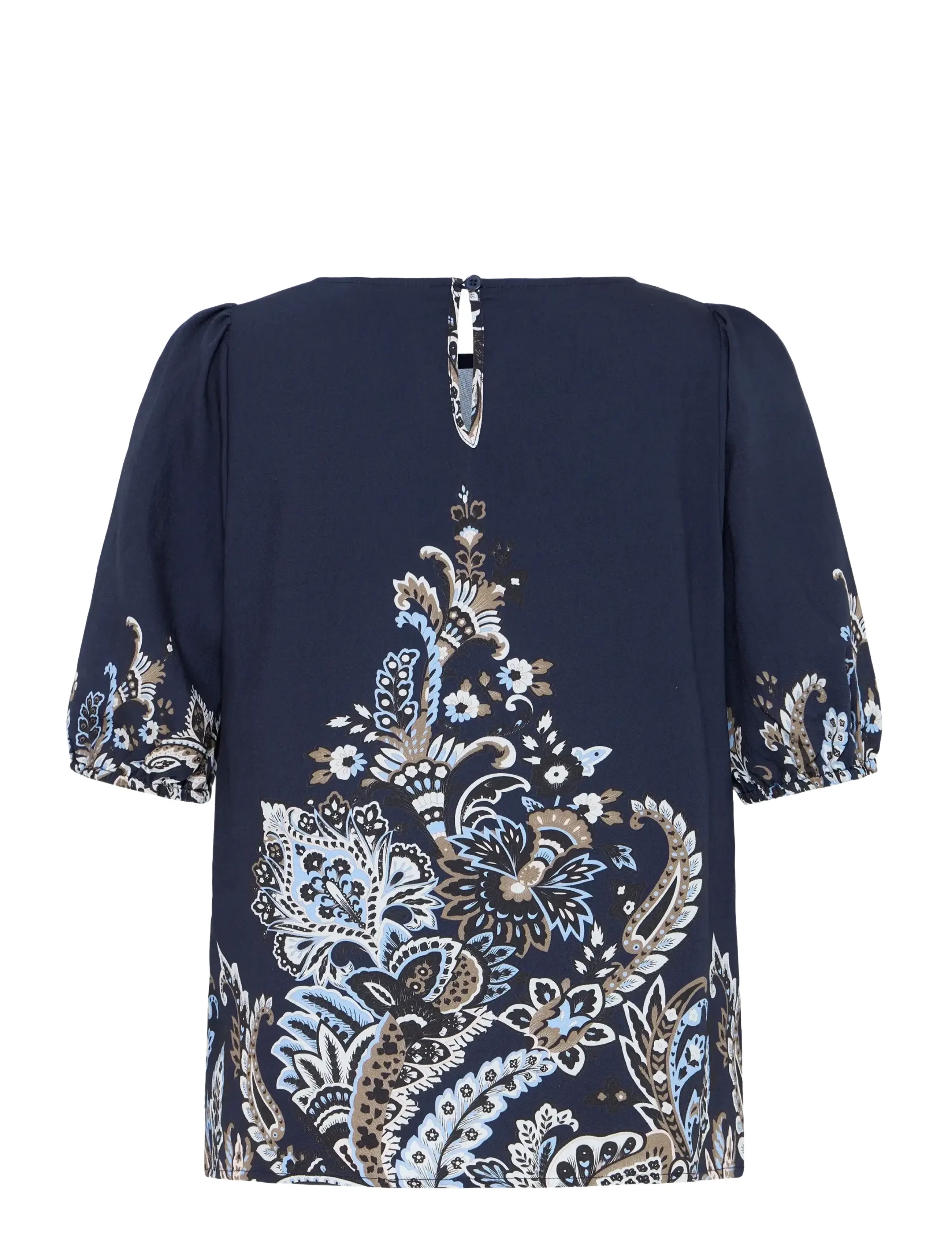 Fransa - FRADARA BL 4 - kurzärmelige blusen - navy blazer paisley - 2