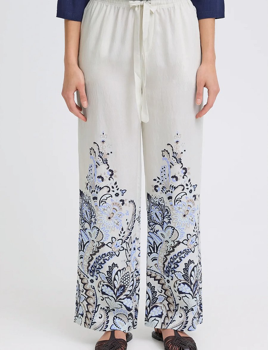 Fransa - FRADARA PA 1 - bukser med lige ben - blue paisley - 3