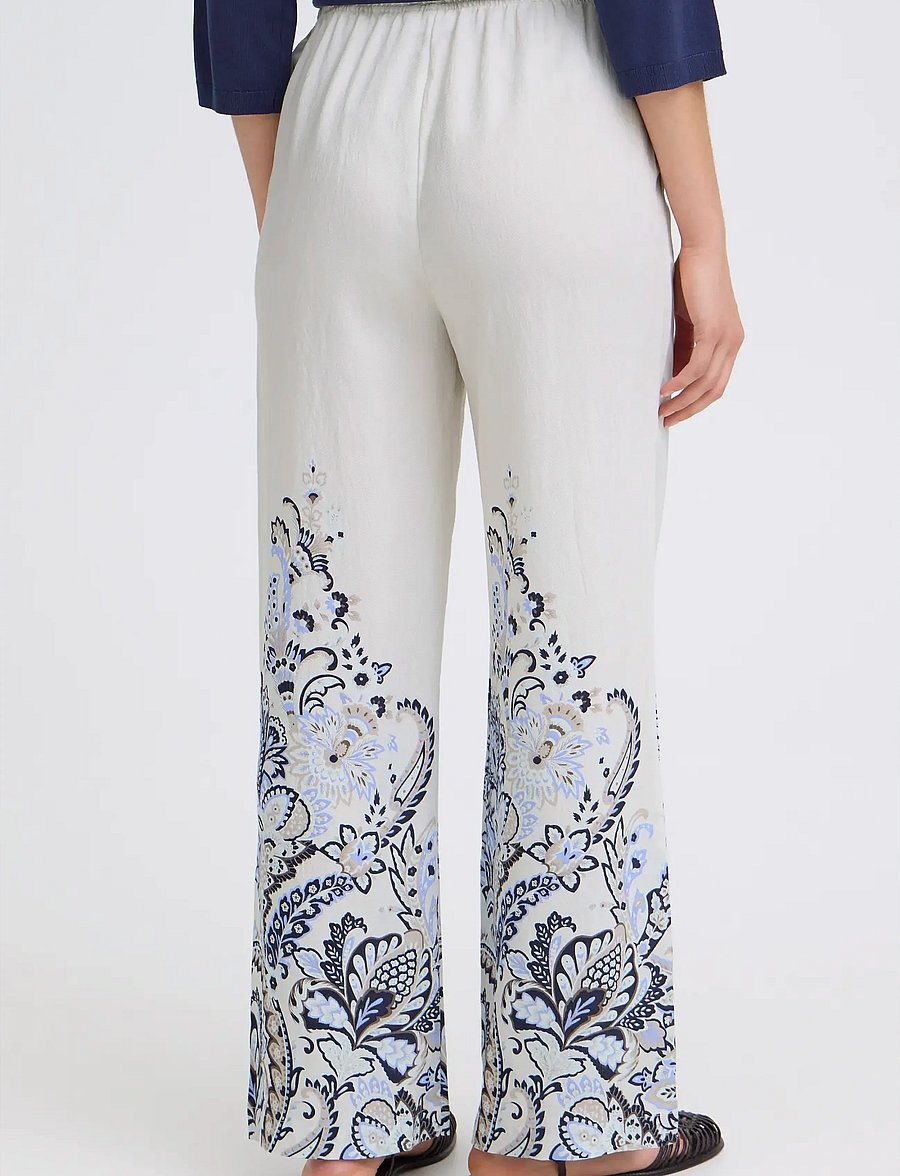 Fransa - FRADARA PA 1 - bukser med lige ben - blue paisley - 4